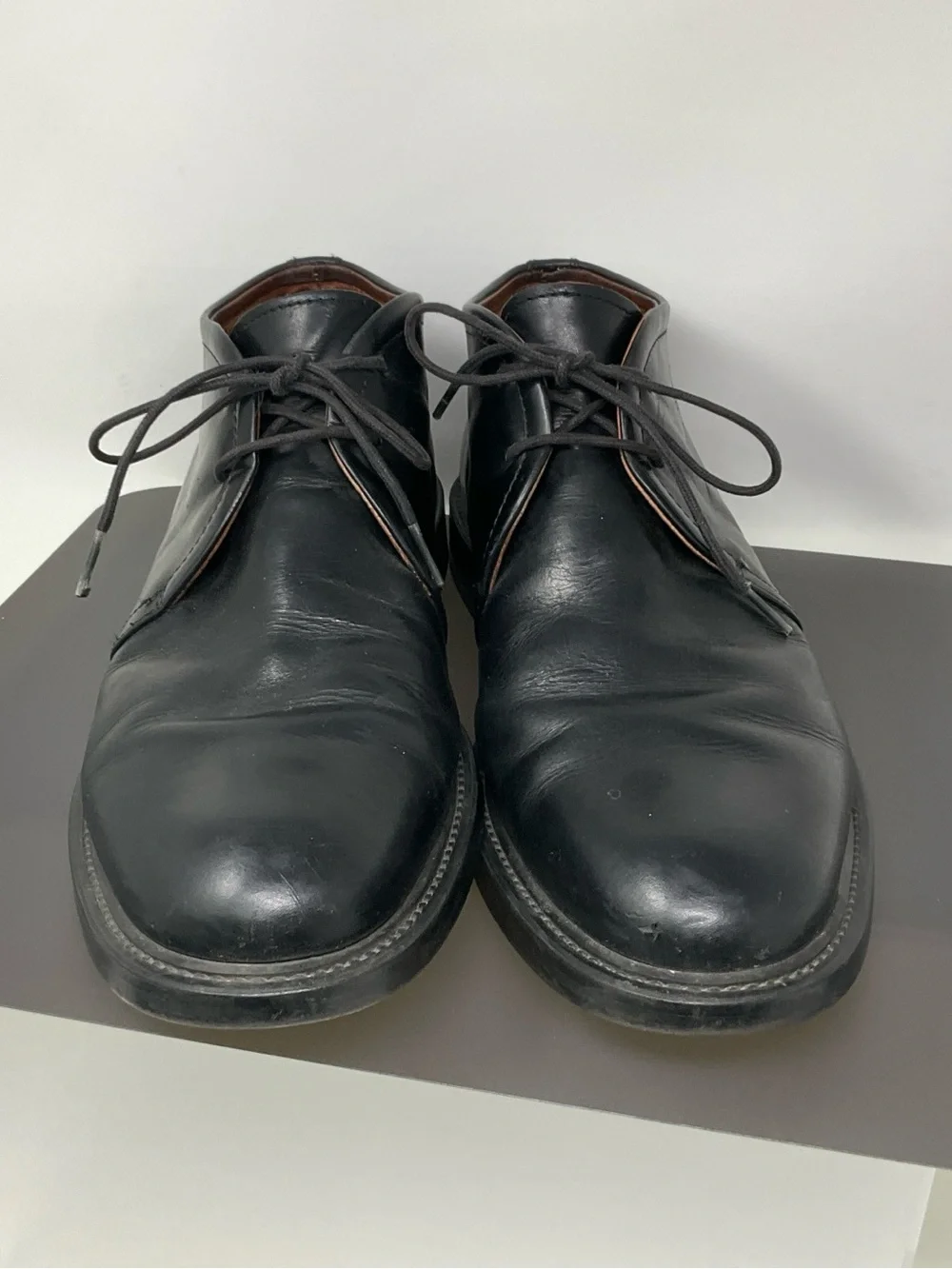johnston murphy 20-7367 black Leather Chukka Boots